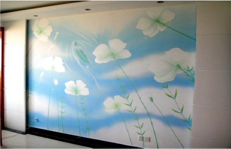 马鞍山画墙绘怎么画好白云的蓬松感？