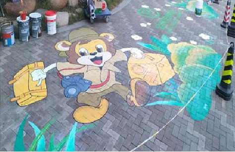 马鞍山夏季画地面彩绘会遇到的问题