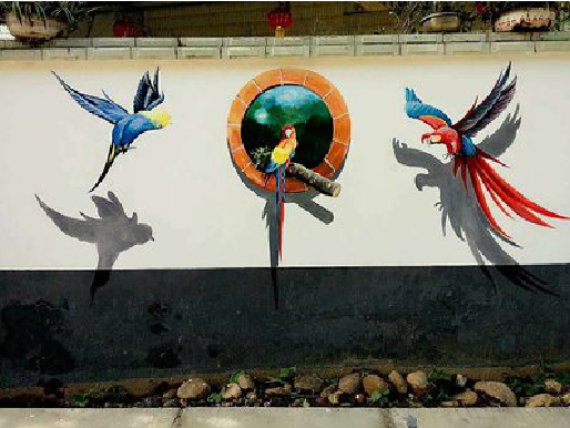 马鞍山视觉错位-3D墙绘设计