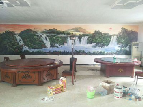 马鞍山墙绘-写实风景