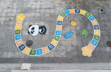 马鞍山地面游戏彩绘