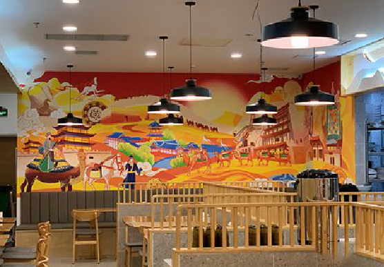 马鞍山商业空间彩绘介绍。