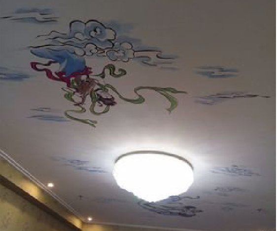 马鞍山如何快速绘制天花板上的手绘墙？