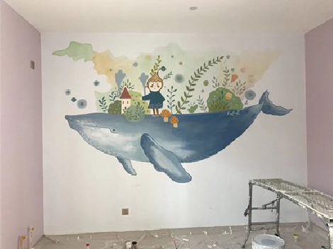 马鞍山手绘墙的特点及优势。